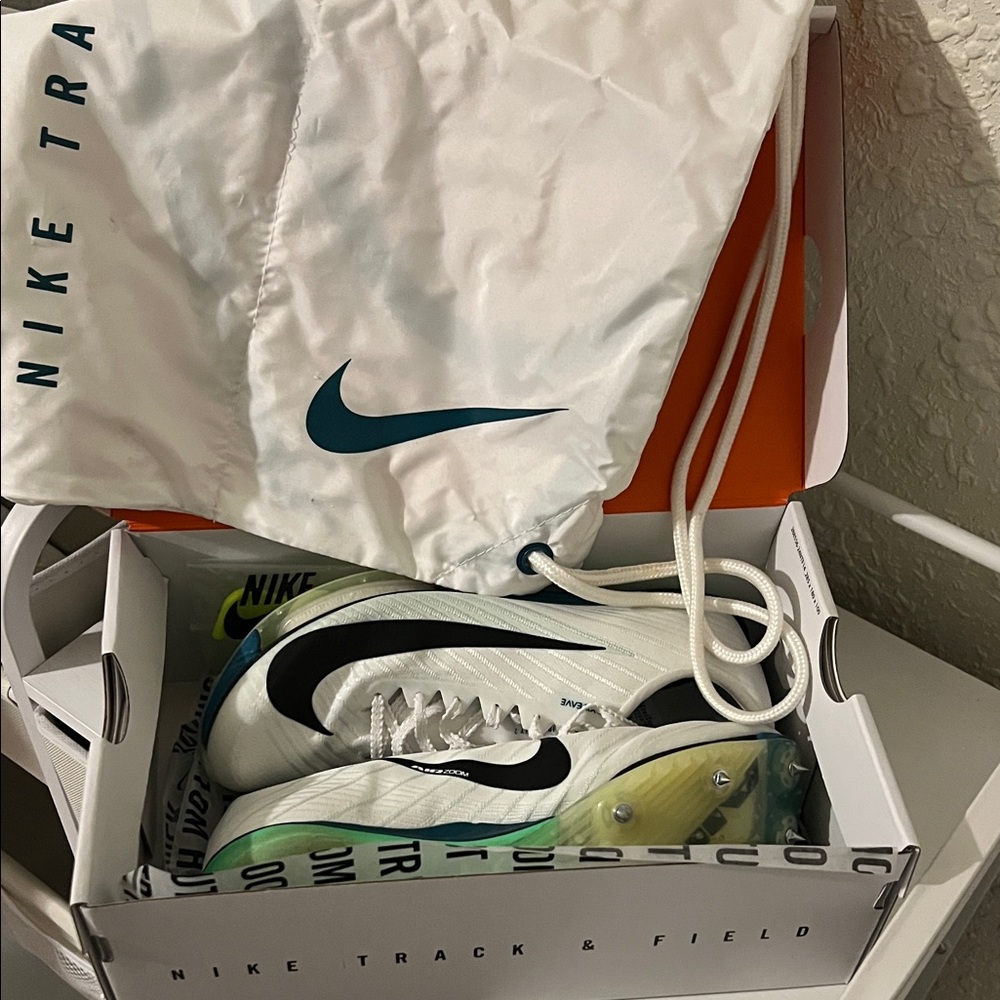Nike Air Zoom Maxfly 2 - White, black, bright spruce